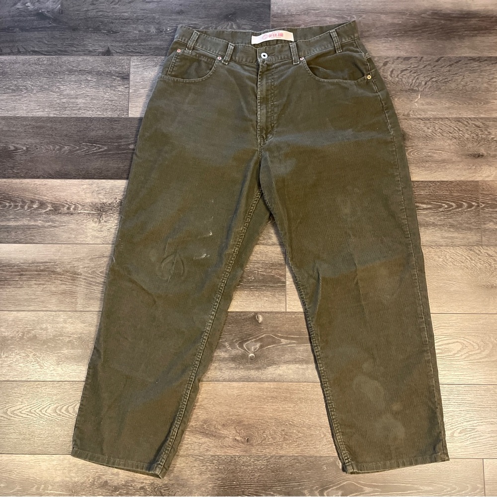 Vintage Gap Carpenter Pants Mens 38x30 Brown Corduroy Baggy Skate Y2K 36” Actual